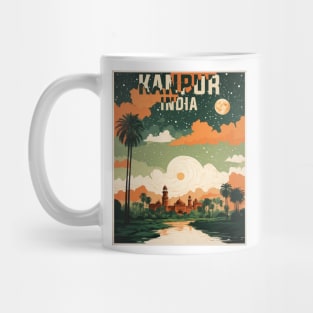 Kanpur India Starry Night Vintage Tourism Travel Mug